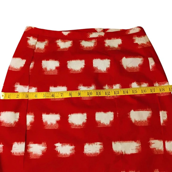 Corey Lynn Calter Anthropologie Red and White Pencil Skirt, 8 - Picture 4 of 7